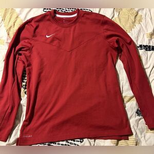 Nike Shirt Medium Pull Over Lightweight Gym CrossFit Run~Maroon